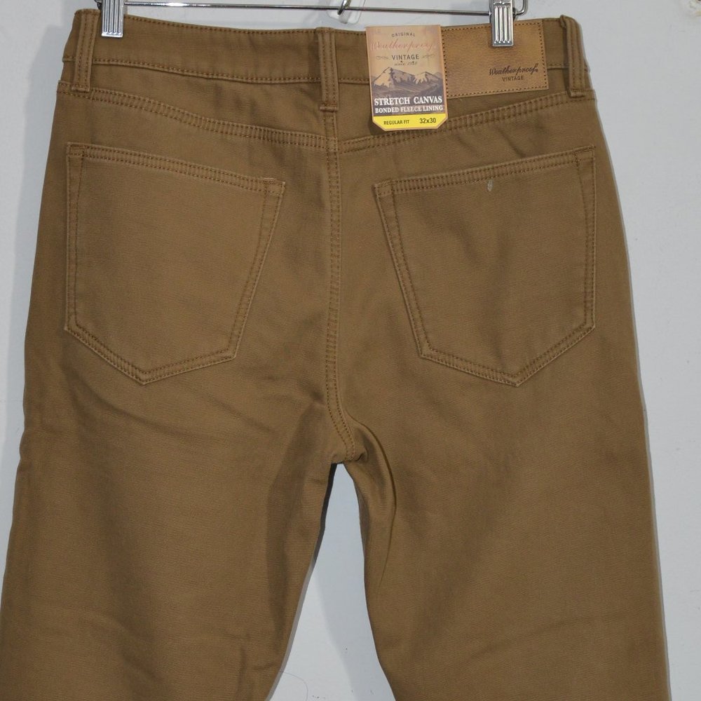 Men’s Fleece Lined‎ Pant  Weatherproof Vintage - Picture 7 of 8